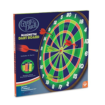MindWare Magnetic Dart Board — Safe Dart Board for Kids & Adults Ages 8 & Up—Includes Quality Magnetic Dart Board, 12 Magnetic Darts & Rule Guide