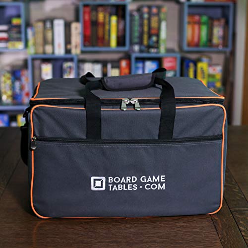 Allplay Game Haul Board Game Bag | Padded Travel Bag for Board Games & Tabletop Storage | Heavy-Duty Carry Case with Shoulder Strap, Large Capacity, Water-Resistant Design (Oxford Gray)