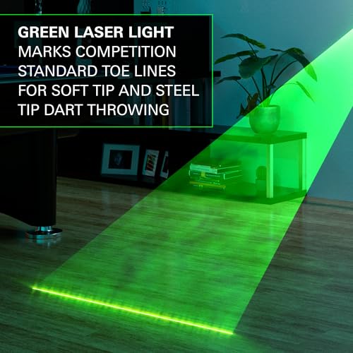 TARGET Darts Dartboard Laser Oche | Darts Laser Oche Line, Dartboards Toe Line Marker for Steel Tip & Soft Tip Dart Board Setups | Wall Mountable & MOD System Compatible | 2M USB Cable Included