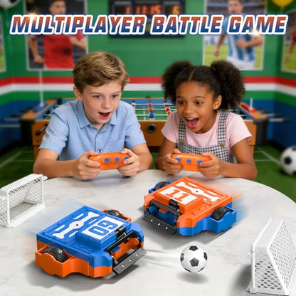 Remote Control Battle Robots Soccer Robot Game Set for Kids, 2-Player RC Football Robots Table Game with 2 Balls & 2 Goals, Fighting Robot STEM Toy Birthday Gift for Boys and Girls Age 5 & Up