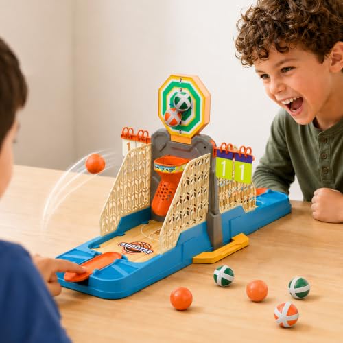 iPlay, iLearn Kids Tabletop Basketball Toy, Battle Board Game Age 3-5 6-8 | Desktop Shooting Ball Dartboard Toys, Fun Famliy Party Target Dart Game, Cool Birthday Gifts for 4-7 8-12 Yr Child Boy Girl