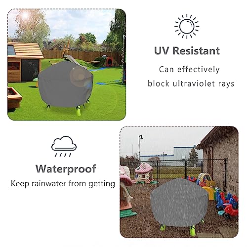 Kids Water Table Cover Fit Rain Showers Splash Pond Water Table,Waterproof Dust Proof Anti-UV Outdoor Toys Cover-Grey - color: Grey