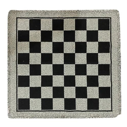 Home Jumbos Checkers Giant Checkers Set Game Rug Board Game with Reversible Game Mat for Indoor Outdoor Family