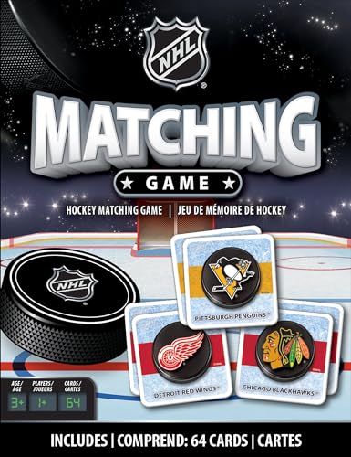 Masterpieces Sports Games - NHL League Matching Game - Game for Kids and Family - Laugh and Learn