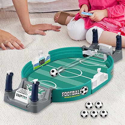 Mini Tabletop Football Pinball Games Table Board Hand Eye Coordination Soccer Football Games for Rooms Family Night Parties Adults, Upgraded Large