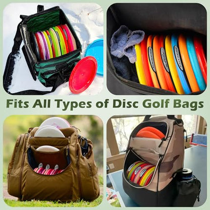 3PCS Disc Golf Bag Dividers, Disc Golf Rack Divider Inserts, Disk Storage Sort Organized and Easy to Access, Driver, Mid-Range, Putter, Fairway Drivers, Approach,Rollers for Beginners