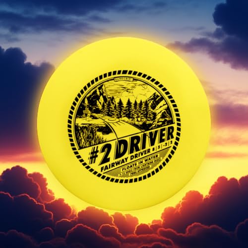 Lightning #2 Driver 2-Pack – Disc Golf Long-Range Drivers (Speed 8, Glide 5, Turn -2, Fade 2) – Durable, Floats on Water