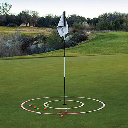 PGA Tour Golf Practice Aids By Golfgen: Premium Chipping Nets, Putting Rings, & Targets, Indoor & Outdoor Training, Improve Accuracy & Control, Master Putting and Chipping, Portable for On The Go - size: 3 Rings