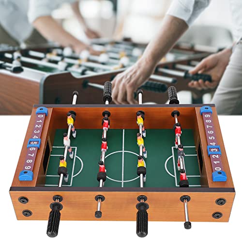 Foosball Table for Home, 13.6 x 8.5in Tabletop Foosball Table Portable Mini Table Football, Soccer Game Set with Two Balls for Party Adults and Kids Indoor Game Play