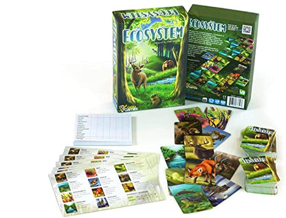 Ecosystem - A Family Card Game about Building Habitats | Learn about Animals, Ecology & Biodiversity for Kids, Adults, Families or the classroom! Fun Board Games for Environmental Science Class - style: Ecosystem