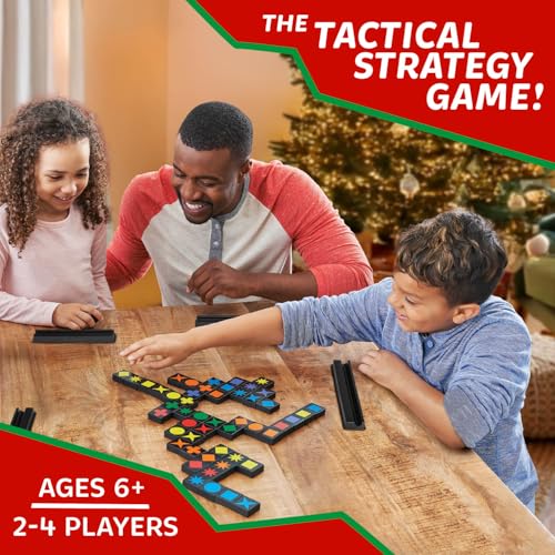 MindWare Qwirkle with Trays Board Game for Kids Ages 6+ Strategy Tile Game for Family Game Night 2-4 Players with 108 Wooden Tiles and 4 Trays - style: Qwirkle with Trays