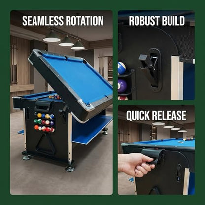 Billiard Rotating Table Snap Game Table Top Lock Spare Parts Professional Replacement Portable Easy to Install Accessories