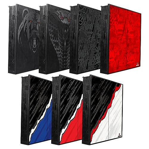 Ruthless | Dart Board Cabinet | Professional Heavy Duty Square Black Dartboard Storage