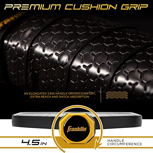 Franklin Sports Pro Pickleball Paddles-Signature Series STK Carbon Fiber-Pickleball USAPA Approved-Polypropylene Core