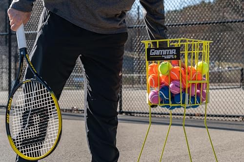 Gamma Pressureless Tennis Balls for Tennis Practice and Lessons, Longer-Term Durability and More Bounce Than Standard Tennis Balls, Blue, Bag of 18