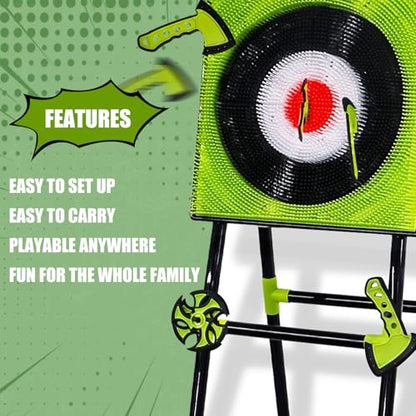 Luxury Frame Axe Throwing Game for Backyard, Throwing Axe Set Equipped with 3 Target Axes and 3 Throwing Boomerangs, Suitable for Indoor and Outdoor Games