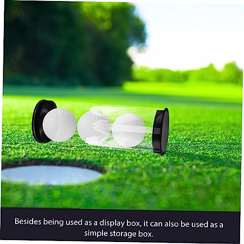 Happyyami Golf Tube Golfs Organizers Baseball Display Case Small Display Golf Display Case Golf Ball Tube Golf