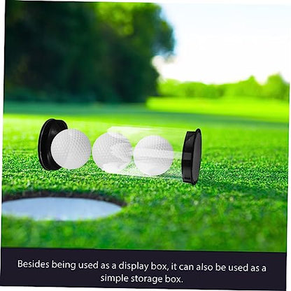 Happyyami Golf Tube Golfs Organizers Baseball Display Case Small Display Golf Display Case Golf Ball Tube Golf