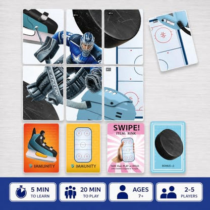 Hockey DUELl! Card Game – Fast-Paced Puzzle & Strategy Game for Kids, Teens & Adults | 2–4 Players or Team Play | Ages 7+ | Youth Ice Hockey to NHL-Inspired Sports Family Game Night Fun.