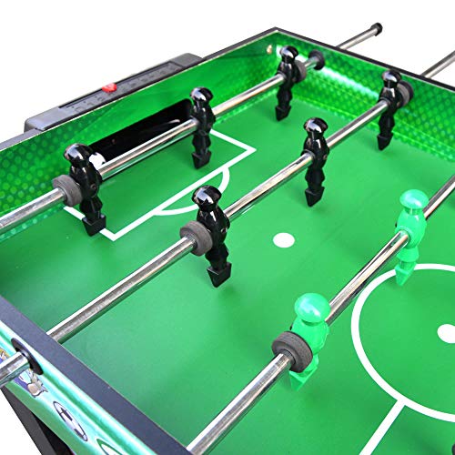 Hathaway Playmaker 3-in-1 Foosball Multi-Game Table with Soccer and Hockey Target Nets for Kids