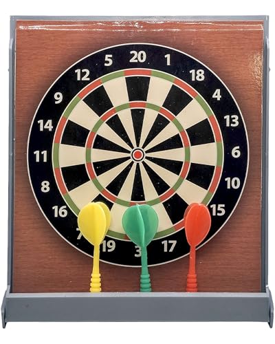 Alpi Tabletop Magnetic Dart Board Set for Kids & Adults - Portable Desk Games - Fun Desk Toys for Office & Home