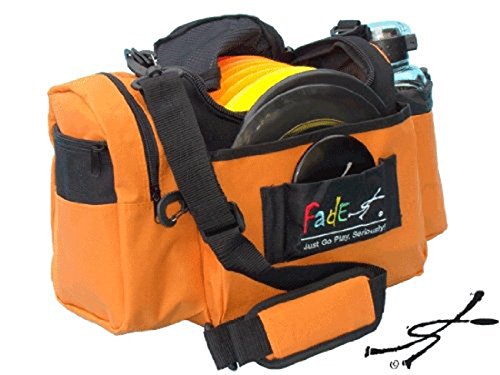 Fade Crunch Disc Golf Bag – Lightweight, Durable, and Insulated Shoulder Bag for All Skill Levels - Practice Bag - Lightweight Bag for night golf - color: Pumpkin