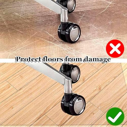 Office Chair Mat For Hardwood Floor, 75x120cm/150x120cm/180x200cm Clear PVC Table Cover, Computer&Desk Chair Mat, 1mm Floor Protector Mat For Rolling Chairs, Can't Be Used On Carpet(Size:24x28.0in) - size: 24x28.0in