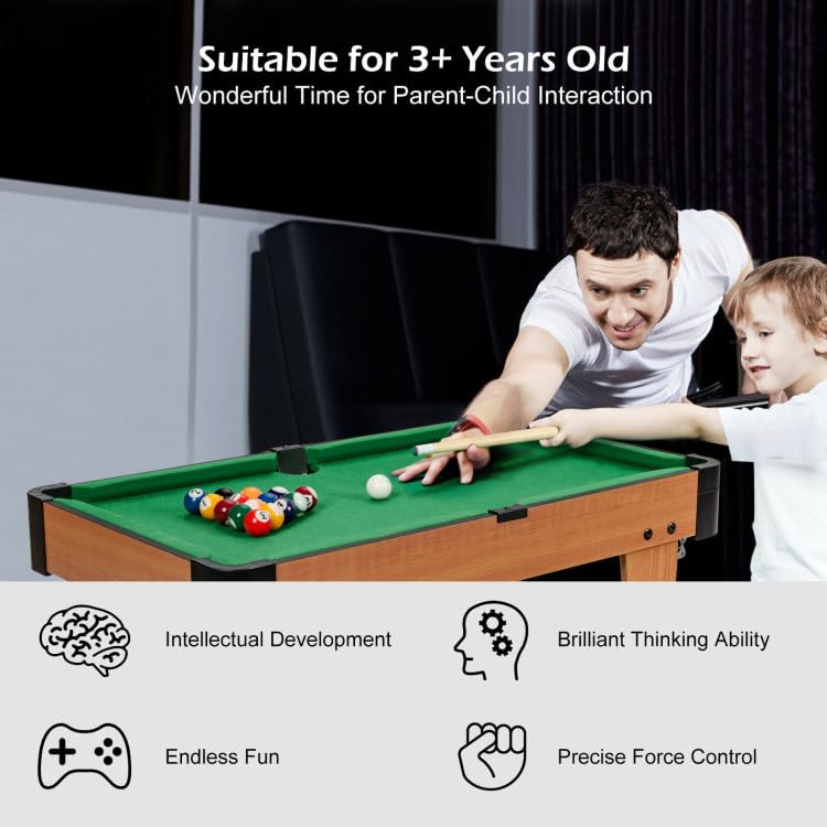 Billiard Balls Pool Balls Set, 1.5-Inch(Mini Balls) Billiard Balls Set Not Regular Size