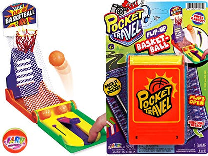 JA-RU Pocket Travel Mini Finger Basketball Shooting Game (1 Pack) - Handheld Mini Basketball Game for Kids, Tabletop Toys, Party Favors, Classroom Prizes & Goodie Bag Stuffers. 3255-1 - size: 1 Pack