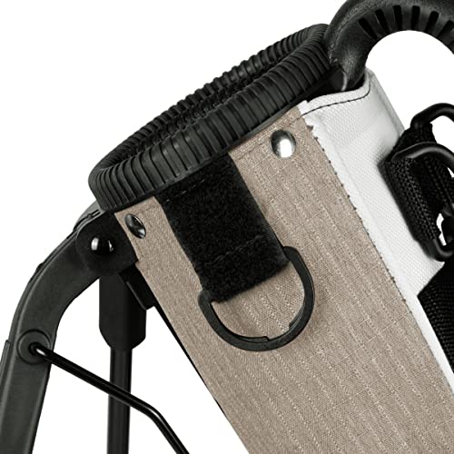 Orlimar Pitch ’n Putt Lightweight Sunday Golf Bag with Stand, Ultra-Light Carry Design, Two-Way Divider Top, Shoulder Strap, Compact Carry Golf Bag for Men & Women - color: Mocha Brown