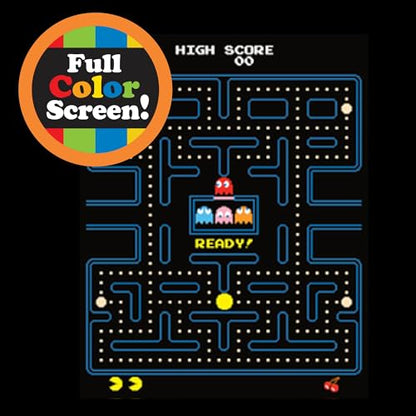 Arcade Classics - Retro Mini Arcade Game, Full Color Screen, Classic Handheld Electronic Game Console, 90s Toy, Great Gift for Kids 8+, Pac-Man - color: Pac-man