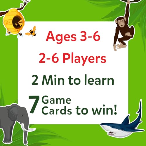 Skillmatics Guess in 10 - Animal Kingdom, Card Game for Preschool Kids, Girls & Boys, Fun Travel Game & Gifts for Ages 3, 4, 5, 6 - style: 3. Junior Animal Kingdom