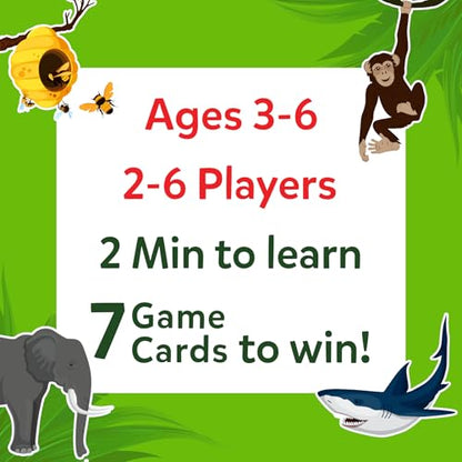 Skillmatics Guess in 10 - Animal Kingdom, Card Game for Preschool Kids, Girls & Boys, Fun Travel Game & Gifts for Ages 3, 4, 5, 6 - style: 3. Junior Animal Kingdom