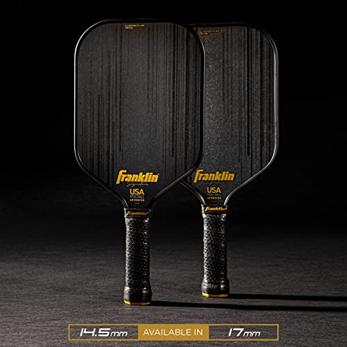 Franklin Sports Pro Pickleball Paddles-Signature Series STK Carbon Fiber-Pickleball USAPA Approved-Polypropylene Core