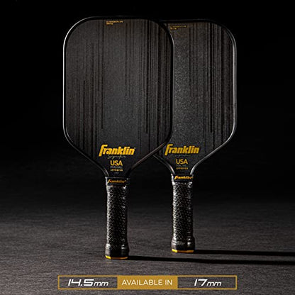 Franklin Sports Pro Pickleball Paddles-Signature Series STK Carbon Fiber-Pickleball USAPA Approved-Polypropylene Core