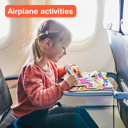 Avenir Reusable Water Coloring Book for Toddlers 3-5 – Mess-Free Paint-with-Water Travel Toy Airplane Activities Road Trip Quiet Book, Water-Reveal Activity Pad, 3-in-1 Creative Set - color: Dinosaur