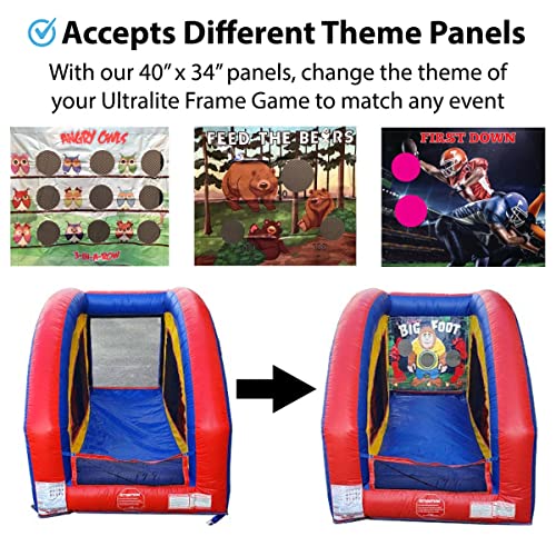 Send The Aliens Home Ultralite Sealed Air Frame Game | Ball and Bag Toss | Includes Frame, Panel, Built-in Blower, Balls, and Bag | for Backyards, Carnivals, Schools, Birthday Parties