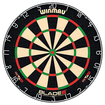 WINMAU Professional Bristle Dartboard - PDC Tournament Board with Official Tournament Specifications - Available in Blade 6 Single, Dual, Triple Core & Blade X Generations