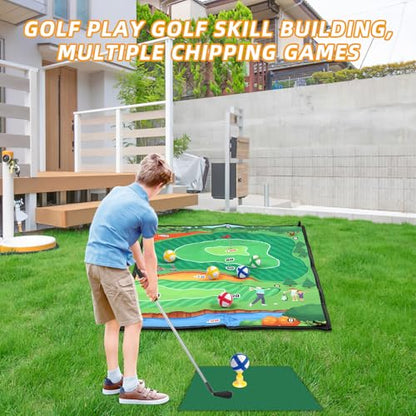 Spobot Golf Game Play Set for Kids - Bow and Arrow Set - 2-Pack Up Archery Set with 20 Suction Cup Arrows - Indoor and Outdoor Toy for Boys Girls 4 5 6 7 8 9 10 11 12 Year Old
