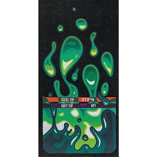 Pig Home Solutions Color Burst Design Self-Sticking Dart Mat - style: Green Drip