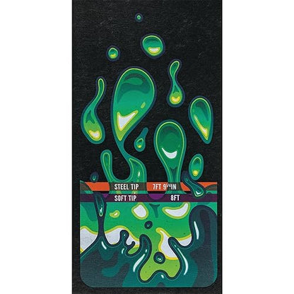 Pig Home Solutions Color Burst Design Self-Sticking Dart Mat - style: Green Drip