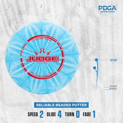 Dynamic Discs Prime Burst 4-Disc Golf Starter Set | Includes Putter, Midrange, Fairway & Driver | Golf Discs Set for Beginners | 170-176g | Beginner Pack for Amateurs - size: 4 Pack