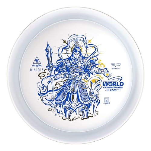 Yikun Disc Golf Overstable Driver|Maximum Stability for Headwinds & Doglegs|Laser-Straight Flight with Strong Hyzer Finish|Pro Worlds 2025 Limited Edition|PDGA Approved 170-176g - color: Pro Wolds 2025（Transparent）
