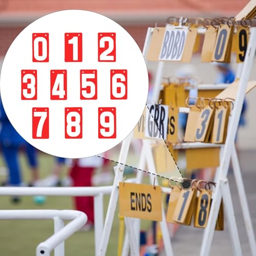 kowaku Score Keeper Flip Number Cards Numbers 0-9,Competition,Portable,Table Score Flipper Sports Scoreboard for Soccer Basketball