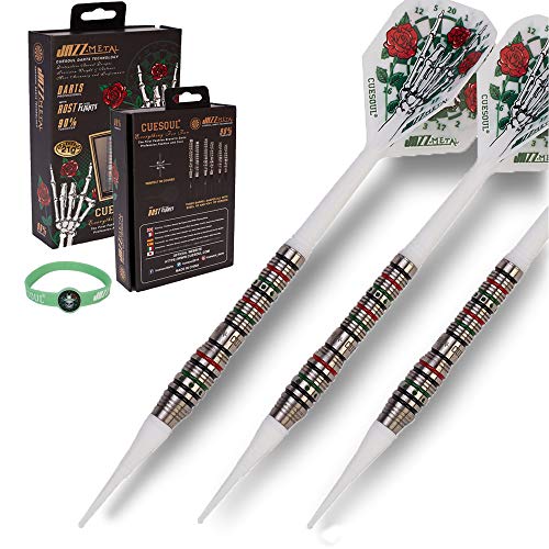 CUESOUL Soft Tip Darts Set Plastic Tip with Dart Case - color: 19g-Tungsten-Font Loaded Shape