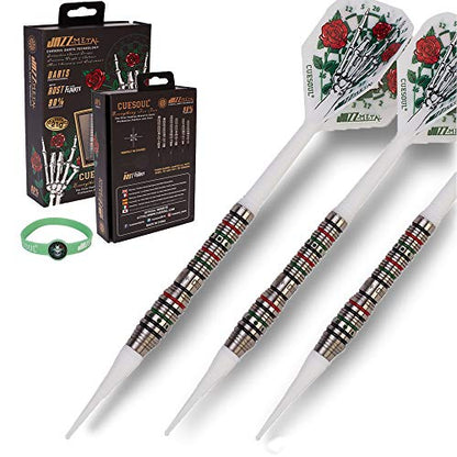 CUESOUL Soft Tip Darts Set Plastic Tip with Dart Case - color: 19g-Tungsten-Font Loaded Shape
