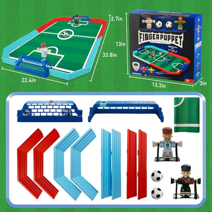 Foosball Table Soccer Board Game for Kids，Finger Foosball Pinball Interactive Toys,Interactive Board Games Gift for 3 4 5 6 7 8-12 Year Old Kids Boys Girls