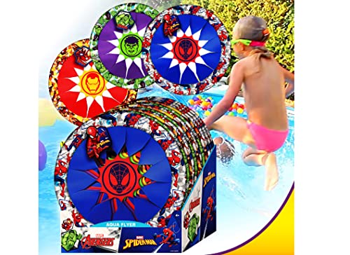 JA-RU Marvel Avengers Iron Man Soft Flying Disc Toy (1 Pack) – 12" Flying Discs for Kids | Outdoor Recess Toys, Superhero Pool Toys, Fun Beach Games & Activities. C-6827-1 - size: 1 Iron Man Disc