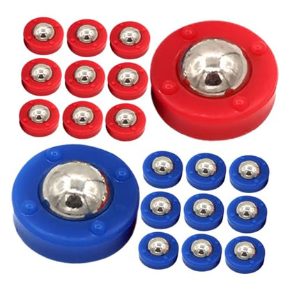 20pcs Shuffleboard Puck Parts Set Tabletop Shuffleboard Game Accessories Mini Roller Beads Replacement Components