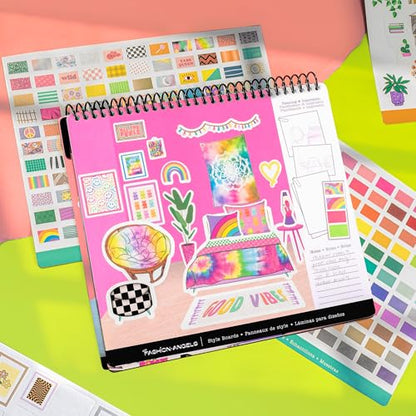 Fashion Angels Interior Design Sticker Stylist Set, Includes 20 Style Boards, 14 Sticker Sheets & 550+ Aesthetic Room Decor Stickers, Ideal for Kids & Girls - style: Custom